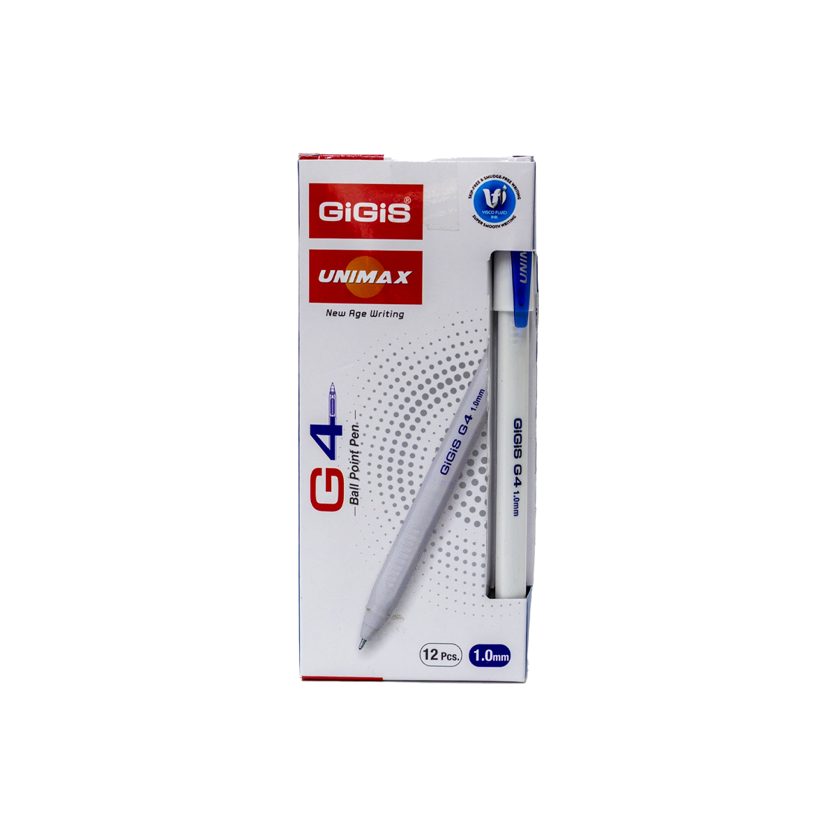 قلم جاف جيجز ازرق - UNIMAX Gigis G4 Ball Point Pen 1mm blue