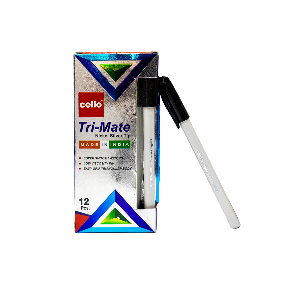 قلم جاف سيلو أسود Cello Tri-Mate Ball Pen 1mm Black  