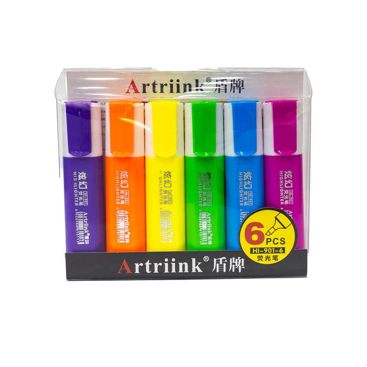 ارتري اينك أقلام تظهير 6 لون ARTRIINK HIGHLIGHTER  6pcs 