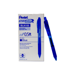 قلم بنتل اينر جيل - أزرق - Pentel Ener gel Permanent , BLN105-A , 0.5 Blue