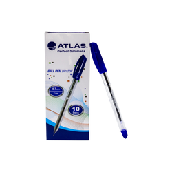 قلم جاف أطلس أزرق Atlas Fine Ball Pen Blue AS-BP100F-BE  0.7mm