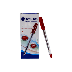 قلم جاف اطلس 0.7 م أحمر ATLAS ATLAS Ball Pen -AS-BP100F- RD , Red