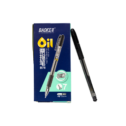 قلم جاف جل أسود  AM B78 - Baoke Black Gel Pin 0.7mm Oil