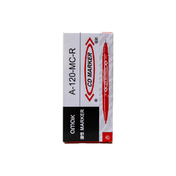 قلم اماك برأسين ثابت احمر Amak permanent pen  